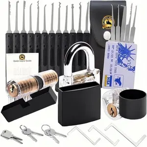 Solid Brass Door Knocker 2025 Latest Upgraded Version Pick Stainless Kit with Same Keys of 40mm Picking Wide Body 2 inch Long Anti Rust Lock Set Key Keyed Alike Set Locker Solid Brass GH85 Portable Folding Step Ladder with Anti-Slip Pedal