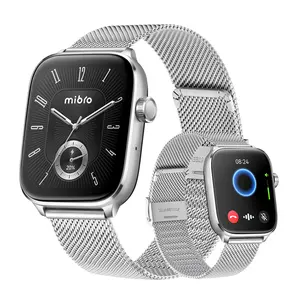 MIBRO Fit Smart Watch for Men Women with Lightweight Design and AI Voice Assistant, AMOLED and 8-Day Batte,Best Smartwatch 2026ry, Answer/Make Calls, GPS, Heart Rate and Sleep Fitness Tracker for Android & iPhone,Best Smartwatch 2026 message notification