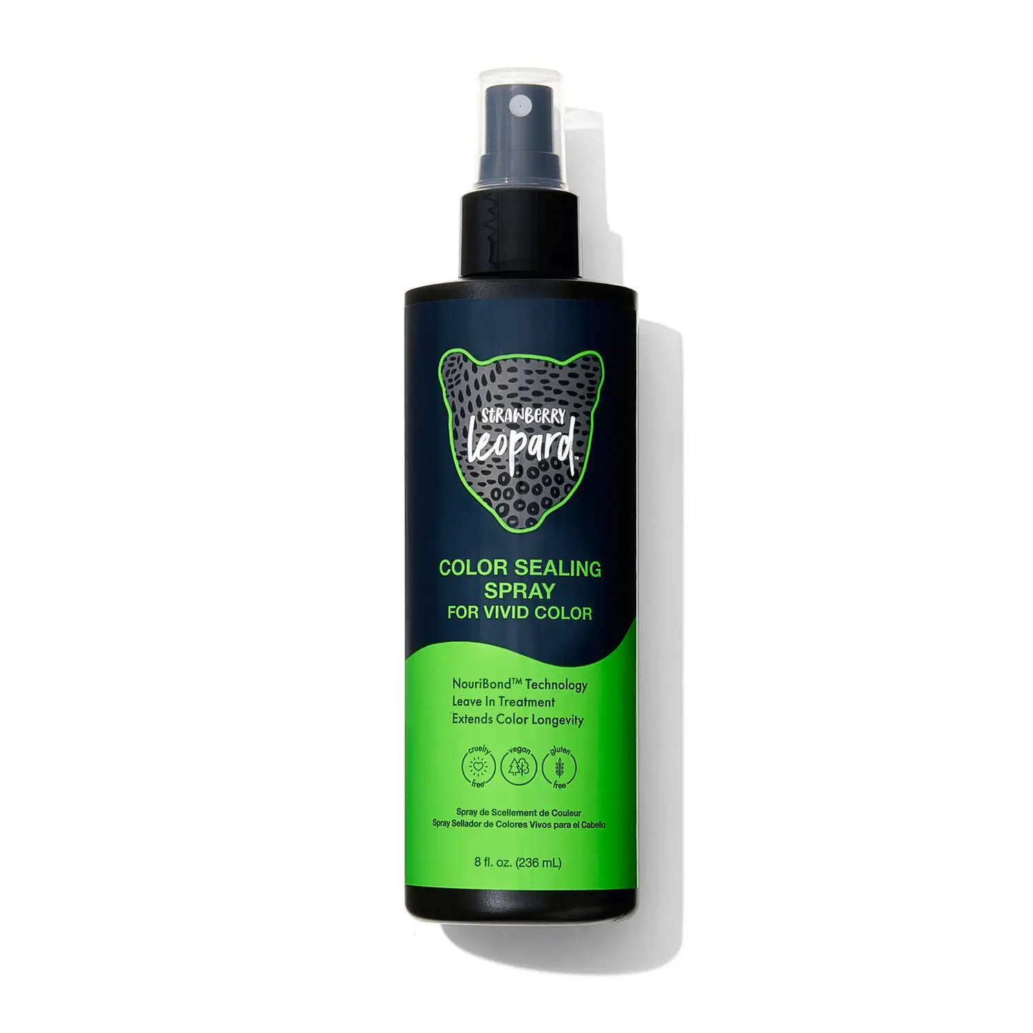 Strawberry Leopard Color Sealing Spray for Vivid Color, Extends color longevity for all Hair Types & Textures, Vegan, Gluten, CrueltyFree, 8 Fl. Oz.