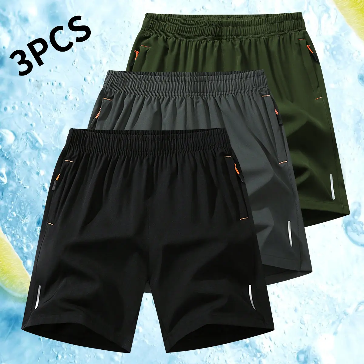 Black Dark Gray Army Green