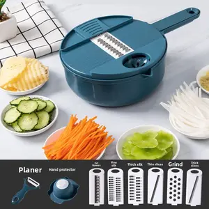 Multifunctional vegetable slicer, household manual shredder, potato and carrot shredder, grater, vegetable cutting machine.