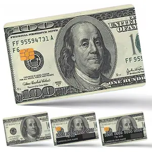 Credit Card Stickers Skin,Holographic Credit Card Decal American Dollars for Credit Debit Key Card 4PSC Covering Personalizing Bank Card |Removable, No Bubble, Slim, Waterproof Dollar Card Cover
