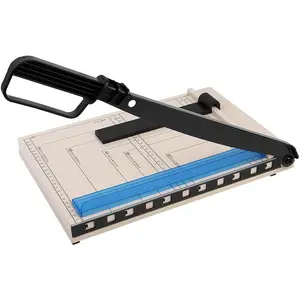 A4 Paper Cutter Lightweight Guillotine Style Trimmer with 8 Sheet Capacity, Slider for Labels Photo Cardstock Crafts for Home or Small Business