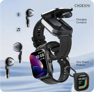 CHDEXIN | Multifunctional Smart Watch, Wireless BT Headset, Wireless Call, Call Reminder, Weather Sync, Business Casual Style, Perfect Choice for Men and Women, Christmas & Birthday Gifts