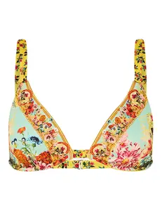 Camilla Soft Underwire Button Strap Bikini Top-SALE