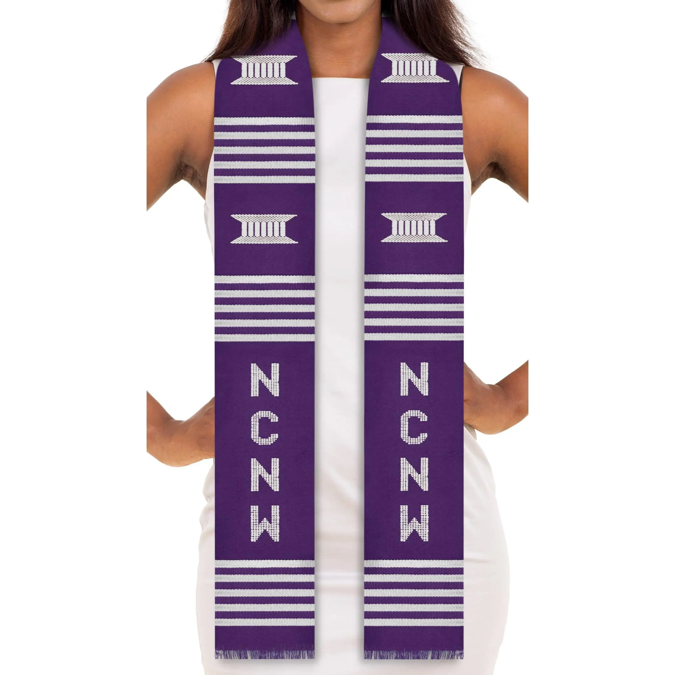 NCNW Authentic Handwoven Kente Cloth Stole