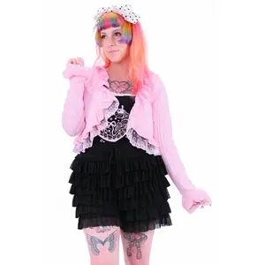 Lola Ruffle Shorts - Black