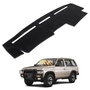 Canvcle Custom Fit Dashboard Cover Mat for Nissan Pathfinder D21 1986-1993 Upgrade Flannel Anti-Glare UV Protection Interior Accessories