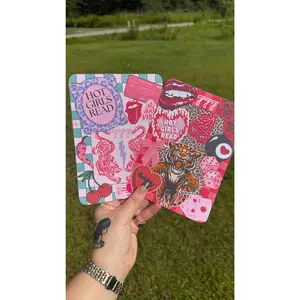 Trendy Lucky Kindle Case Insert Bundle / booktok/ bookish merch/ clear case insert/ edgy/ checkered print/ dice/ cherry