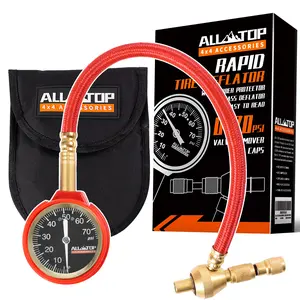 Rapid Tire Deflator w/ Gauge, 0-70 PSI