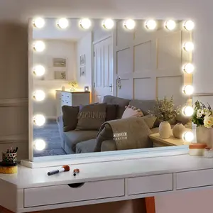 VANITII Mary Music Mirror with Bluetooth Pro XXXL - 18 LED Bulbs