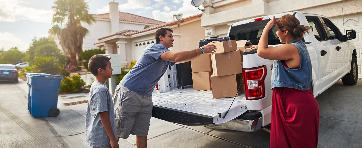 [Fits 2016-2023 Toyota Tacoma] 5 FT Bed, Soft Tri-fold Truck Bed Tonneau Cover, Fleetside Track Rail System Heavy Duty Viny, Waterproof Dual Coated 24oz Marine Grade