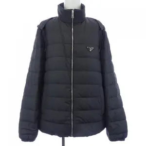 Pre-owned PRADA Polyester Small Leather Goods Triangle Logo Down Jacket