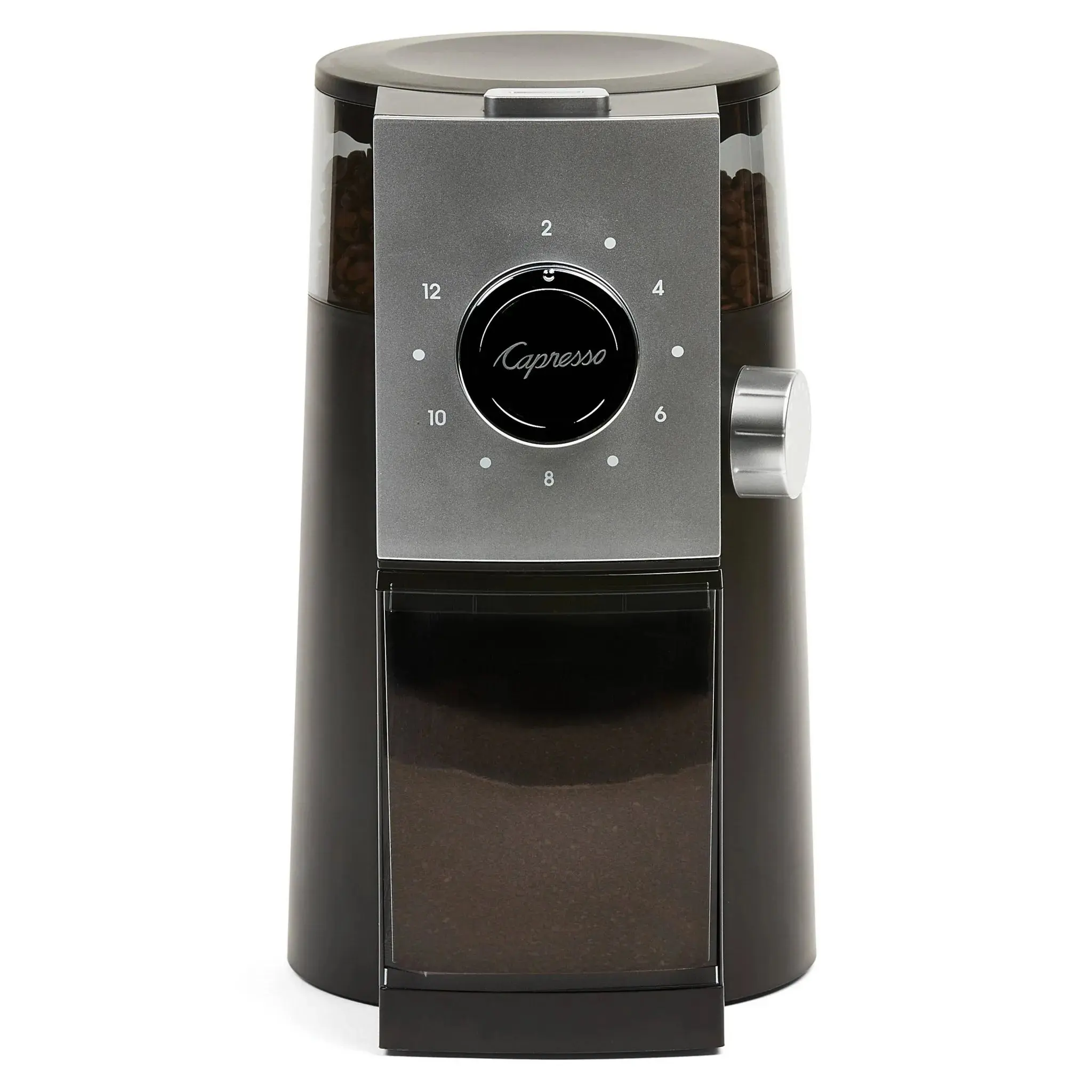 Coffee Disk Burr Grinder Grind Select – Black/Silver 597.04": 15 Settings, Espresso & Coffee Bean Grinder