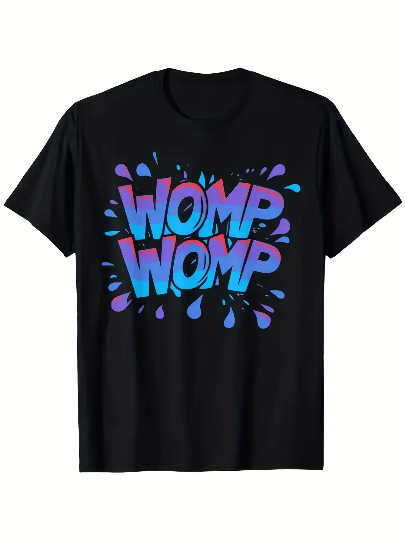 Men's  Women's Black Womp Womp Neon Blue  Pink Dri