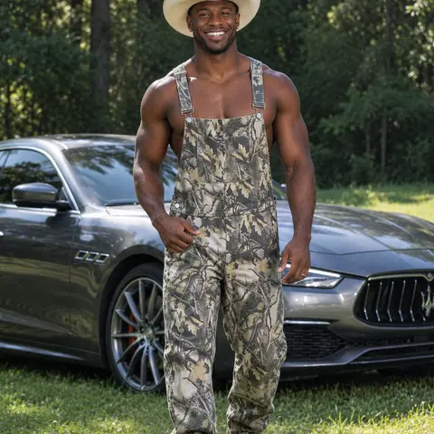 WIRDATRD Stretchy Men's and Women's Camo Overalls Halloween Denim Camouflage Romper Fall Hunting Bib Turkey Season Gear Outdoor Workwear Fashion Pattern Coveralls Y2k Menswear Daily Outfits Country Stuff Clothes Adjustable Straps Jumpsuit Casual Pant