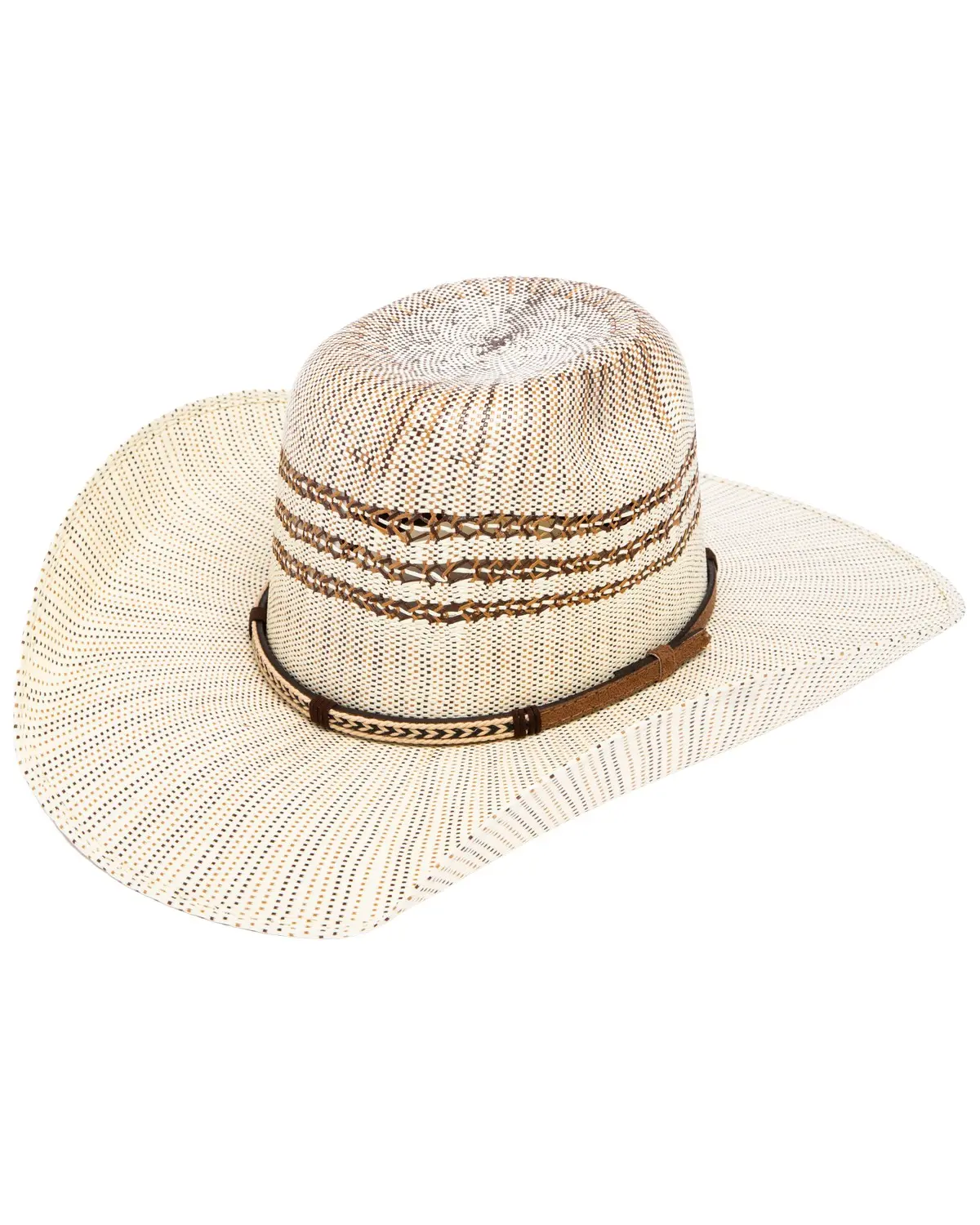 Cody James Unisex Braided Arrow 15X Straw Cowboy Hat - Cj27tbr99450