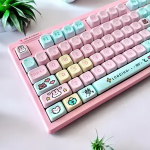 Pixel Dream Keycap Set, Cute Art, Pixel Art, PBT, Cherry MX Stem, Dye-Sub Legends