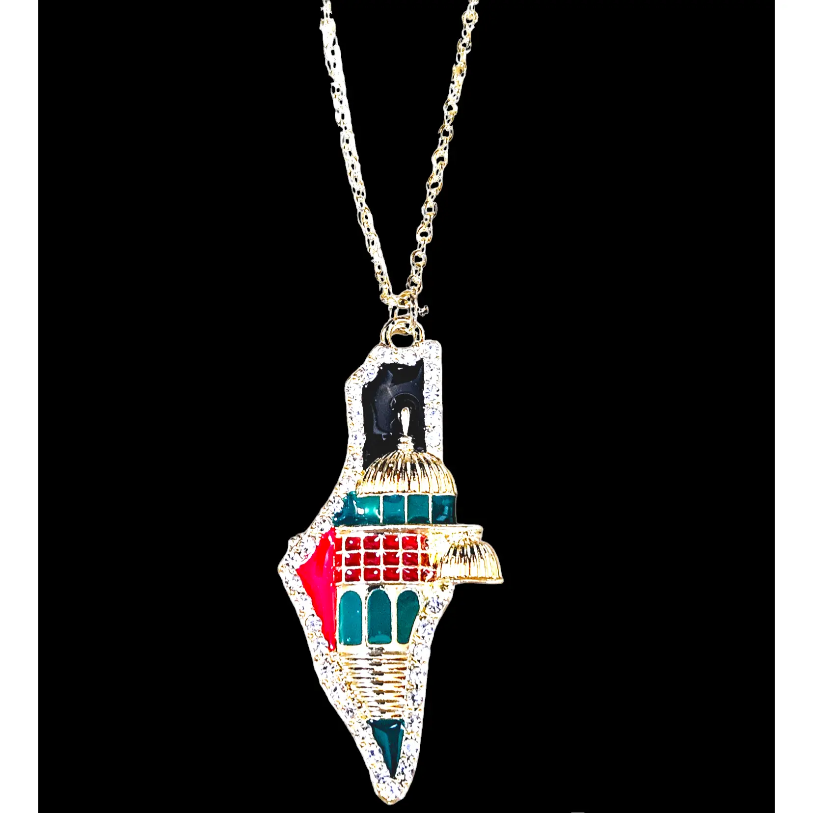 Palestine Quds 3D Necklace