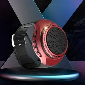 2026 U6 Compact Mobile Waterproof Bluetooth-Compatible Audio Streaming Watch Speaker, Wearable Sports Wrist Device with Hands-Free Calling, Selfie Function, TF Card Slot Support