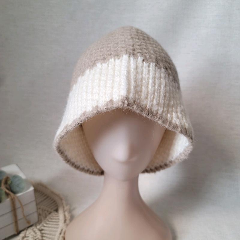 Alpaca Wool Blended Bucket Hat *Winter Alpaca Knitted Hat *Luxe fabrics *Women Premium Soft Winter Hat *Gift For her