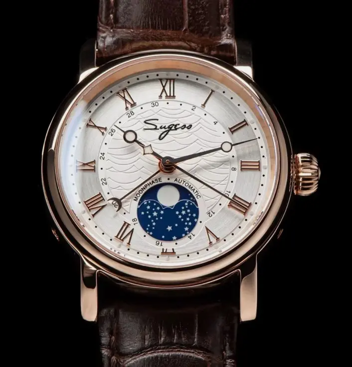 Sugess MoonPhase Master SU2108SZ 40mm Automatic Seagull ST2108 Sapphire Crystal.