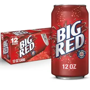 Big Red Soda Pop, 12 fl oz, 12 Pack Cans