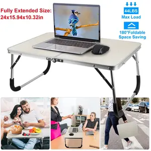 Outdoor Camping Small Table Portable Folding Laptop Computer Desk Lightweight Bed Reading Tables Foldable Gaming Study Desks