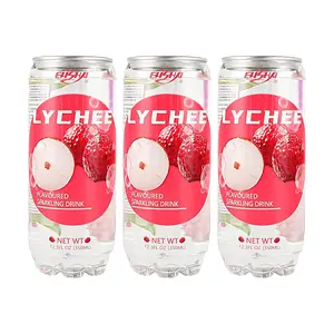 ELISHA Lychee Flavored Sparkling Water Drink 350ml 3-Pack - Refreshing & Delicious Beverage
