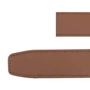 Brown Leather EDC Belt Strap 1.5" Wide Classic Versatile Everyday Carry Fit Up to 42" Waist