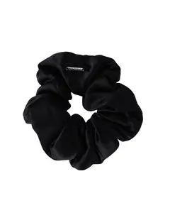 Black Silk Pillow Scrunchie