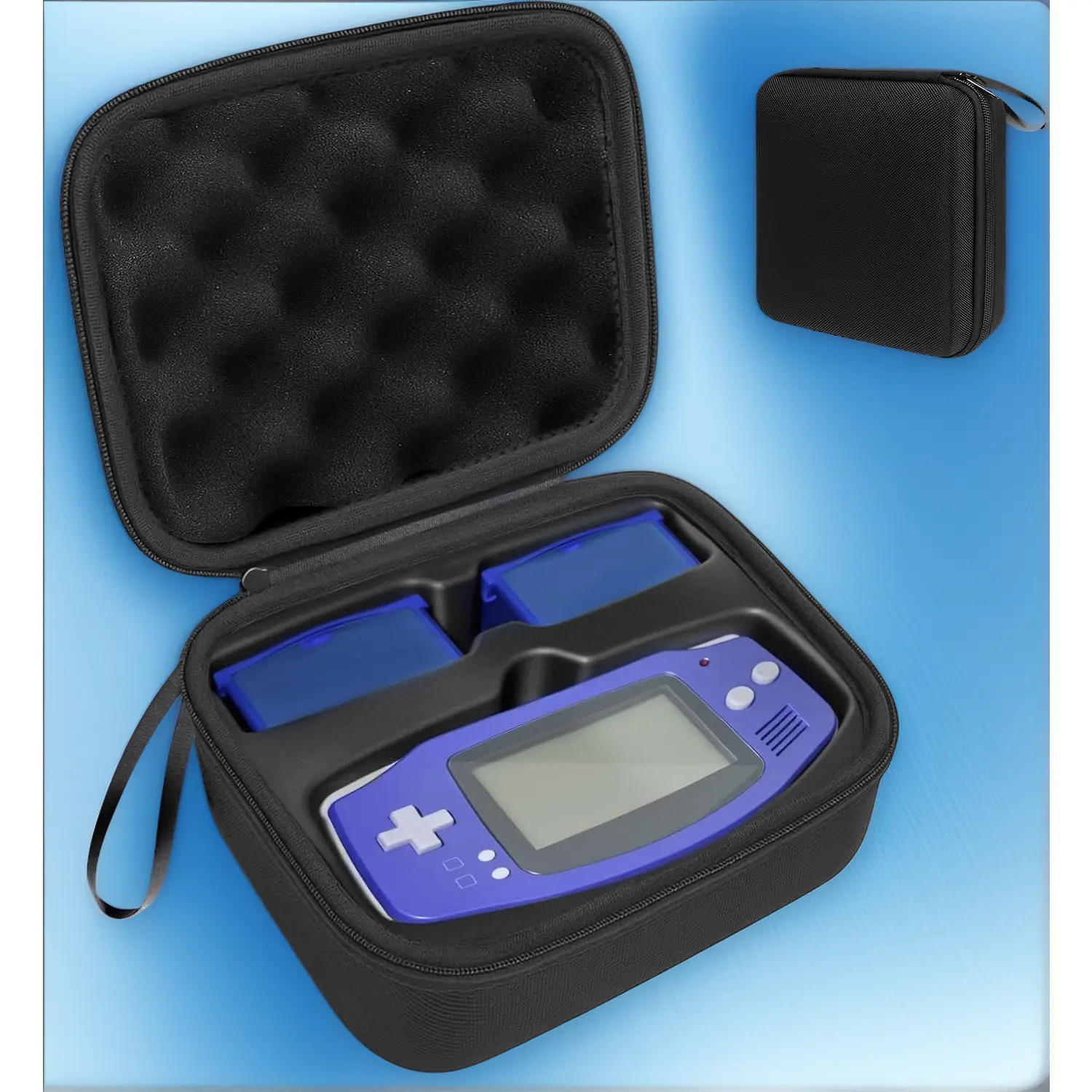 Hard Portable Organiser Case for Gameboy Advance, Compact Accessories Storage Solution That Holds 6 Games