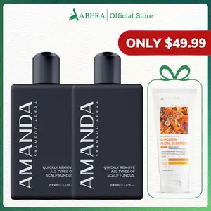 ABERA Amanda Shampoo - Combo 2 Boxes - Support Anti-Dandruff & Anti-Fungal, for Stronger Hair & Healthier Scalp - 6.67 fl oz