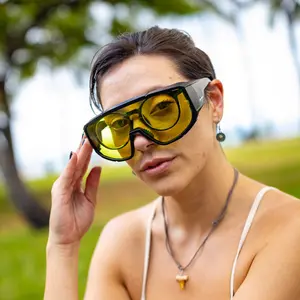 MAGNUM BOMB Z87+ Fit-Over Safety Sunglasses with 2-Tone Crystal Frame Matte Black Frame Multiple Color Safety Lens Gray Foam Lining