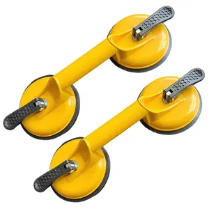 Aluminum Vacuum Suction Handle Glass Lifter, Dual Claws Glass Tile Elevator, Durable Non-Plastic Handles, Car Repair Tool