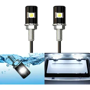 Super Bright 12V Waterproof LED License Plate Light Bulb, Legal for Motorcycle Bike Truck RV ATV, Cool White (2PCS)
