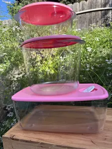 set de 3 pz rectangular 3.5 litros de enmedio 3.3 litros de arriba 2 litros