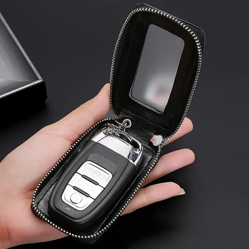 Premium Universal Car Key Fob Cover, Car Key Protector, Car Key Accessory - Durable Protection with Stylish Shield for Smart Key Fobs, Choose from Burgundy, Black, Blue, or Brown Colors