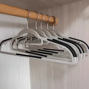 30-Piece Anti-Slip Plastic Clothes Hangers Set + Connectors, Durable Rotating Hooks, Spring Summer Clothing Storage, Bedroom Bathroom Home Use
