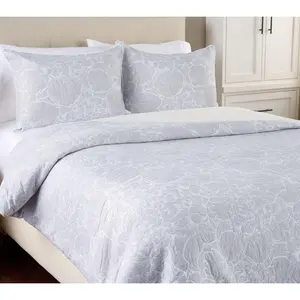 Northern Nights Floral Gauze Matelasse Comforter Set- King