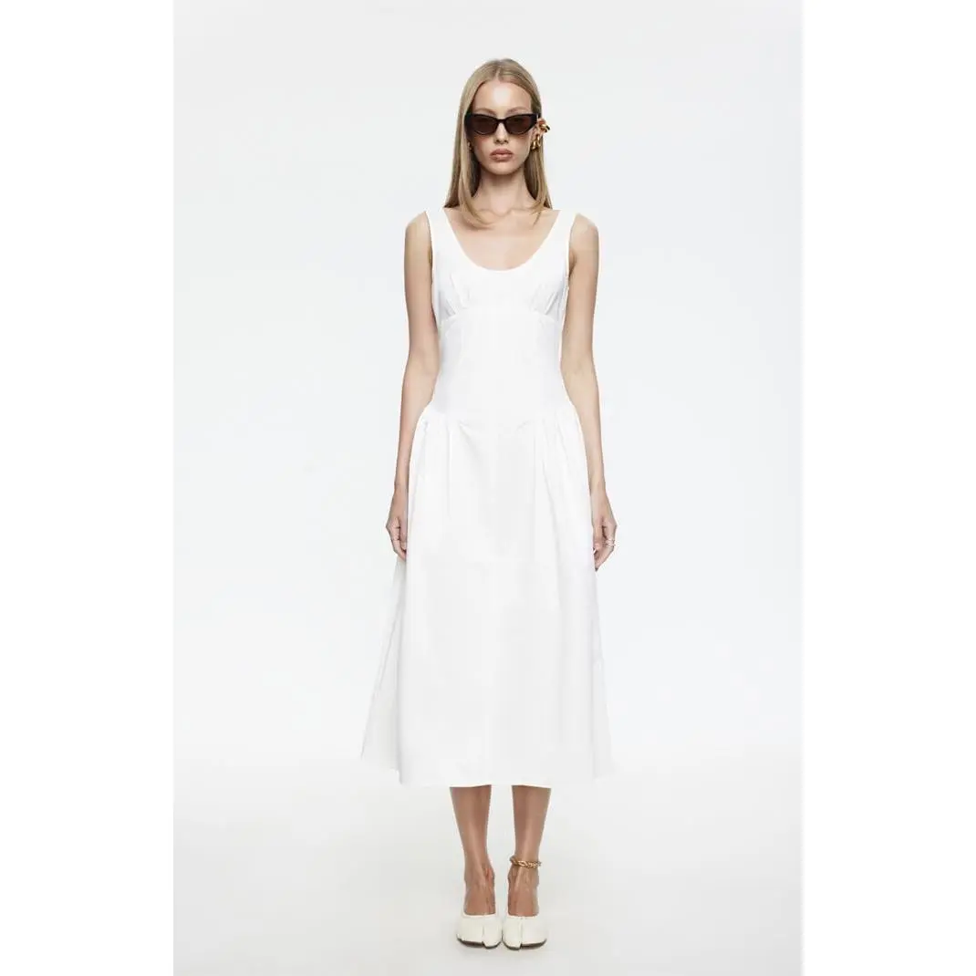 LIONESS Women's Luna Rosa Poplin Maxi Dress