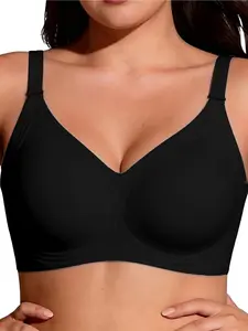 Wireless Sports Jelly Bra, Adjustable Cross Straps For Beauty Lift & Support, Full Coverage Back Smoothing Seamless Bra, Sport Lingerie For Summer Casual Day, Perfect for Daily Wear and Gifts