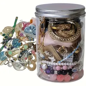 Fine Line Jewelry Jars Are Available piece Jewelry Sets, Featuring A Variety of Accessories with Diverse Styles, Easily Meeting Your Matching Needs.  (With A Jar).