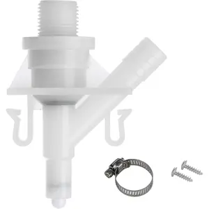 Upgraded RV Water Valve Replacement Kit for Pedal-Flush Toilets, Compatible with Sealand Dometic 300, 301, 310, 311, 320, 321 (385311641) - Hardware Included, 2024 Model