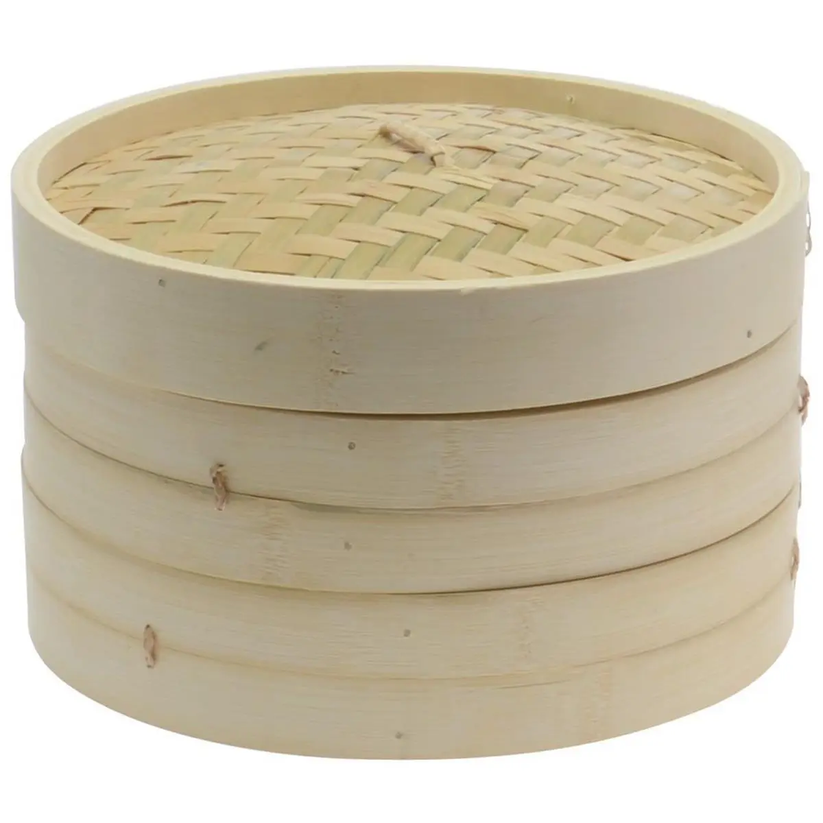 10 in. Bamboo Steamer Set