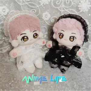 Original Black White Lace pajamas Suit For 10cm 15cm 20cm 40cm Doll Toy Clothes Costume Cosplay Cute Lovely Props