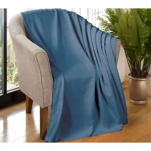 Superior All-Season Chevron Cotton Throw Blanket