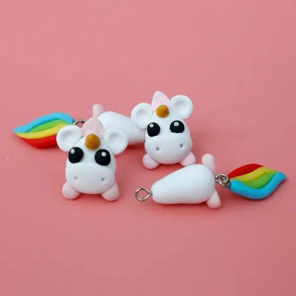 Cute Unicorn Rainbow 3D Stud Earrings - Great Gift, Women, Girl,Daughter Jewelry