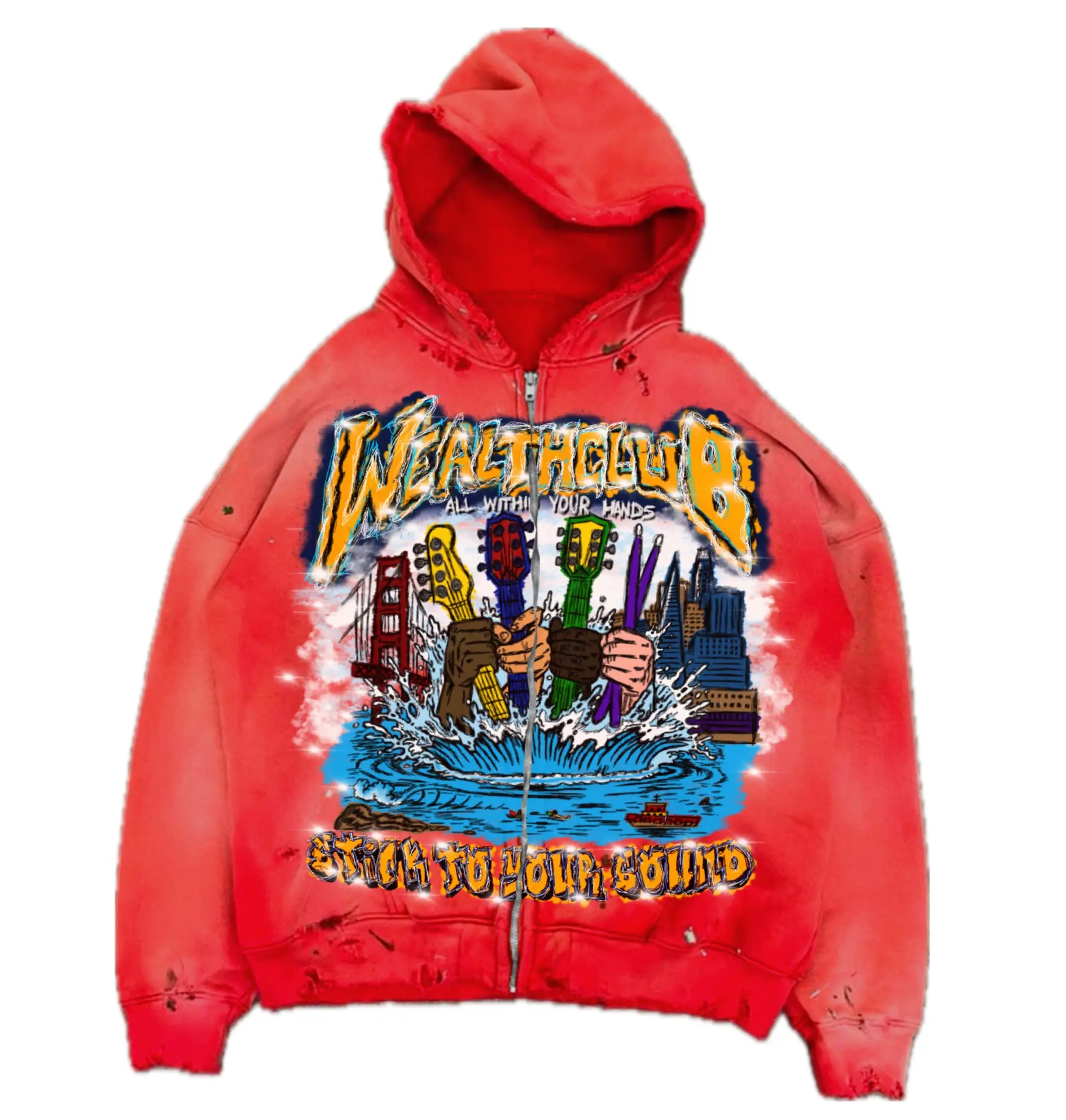 "Fall For Nothing" Vintage Washed Hoodie