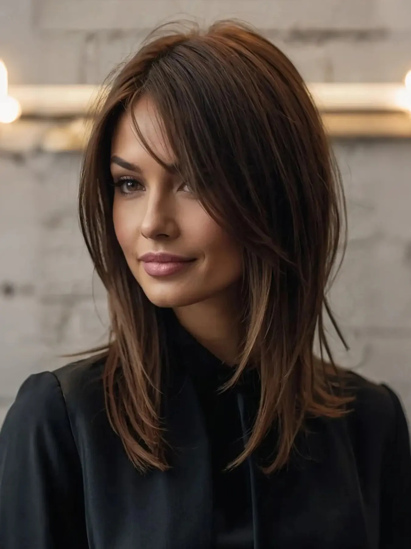 16 Inch Short Straight Synthetic Smooth Wig with Bangs, Synthetic Fiber Hairpiece for Daily Wear, Party, Street Style, Easy Maintenance, All Ages, Synthetic Material Wigs